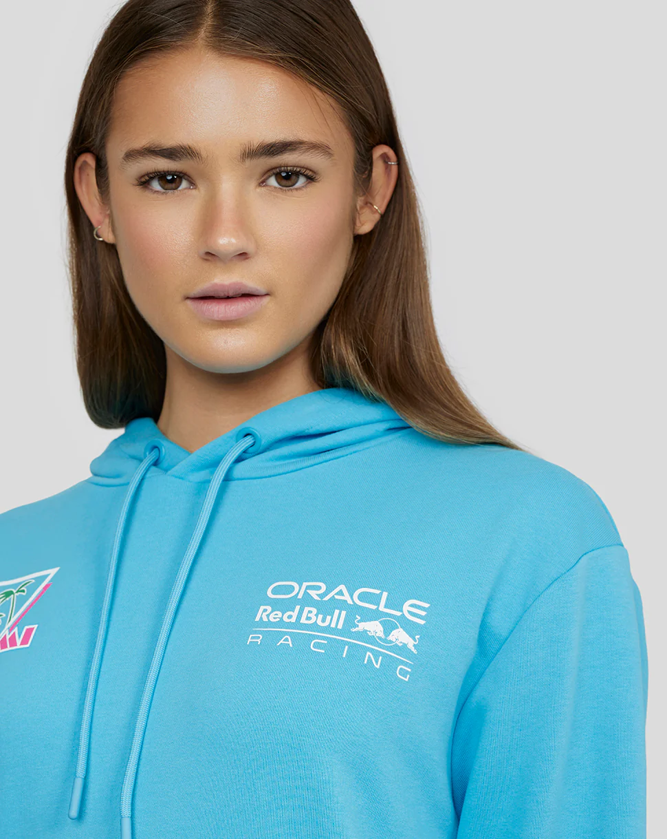 ORACLE RED BULL RACING UNISEX MIAMI OVERHEAD HOODIE - BLUE - Image 11