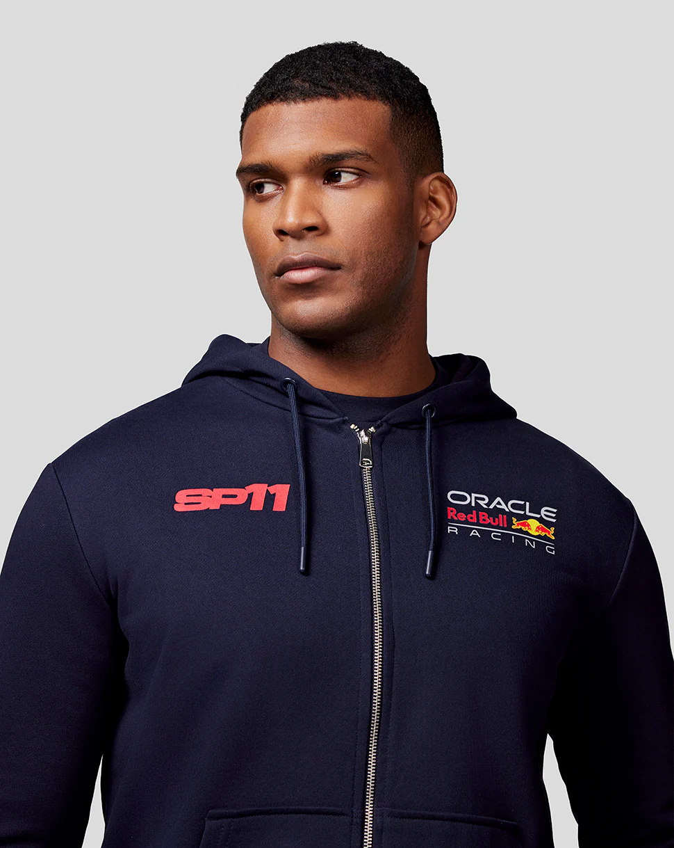Oracle Red Bull Racing Unisex Checo Race Car Zip Hoodie - Night Sky - Image 7