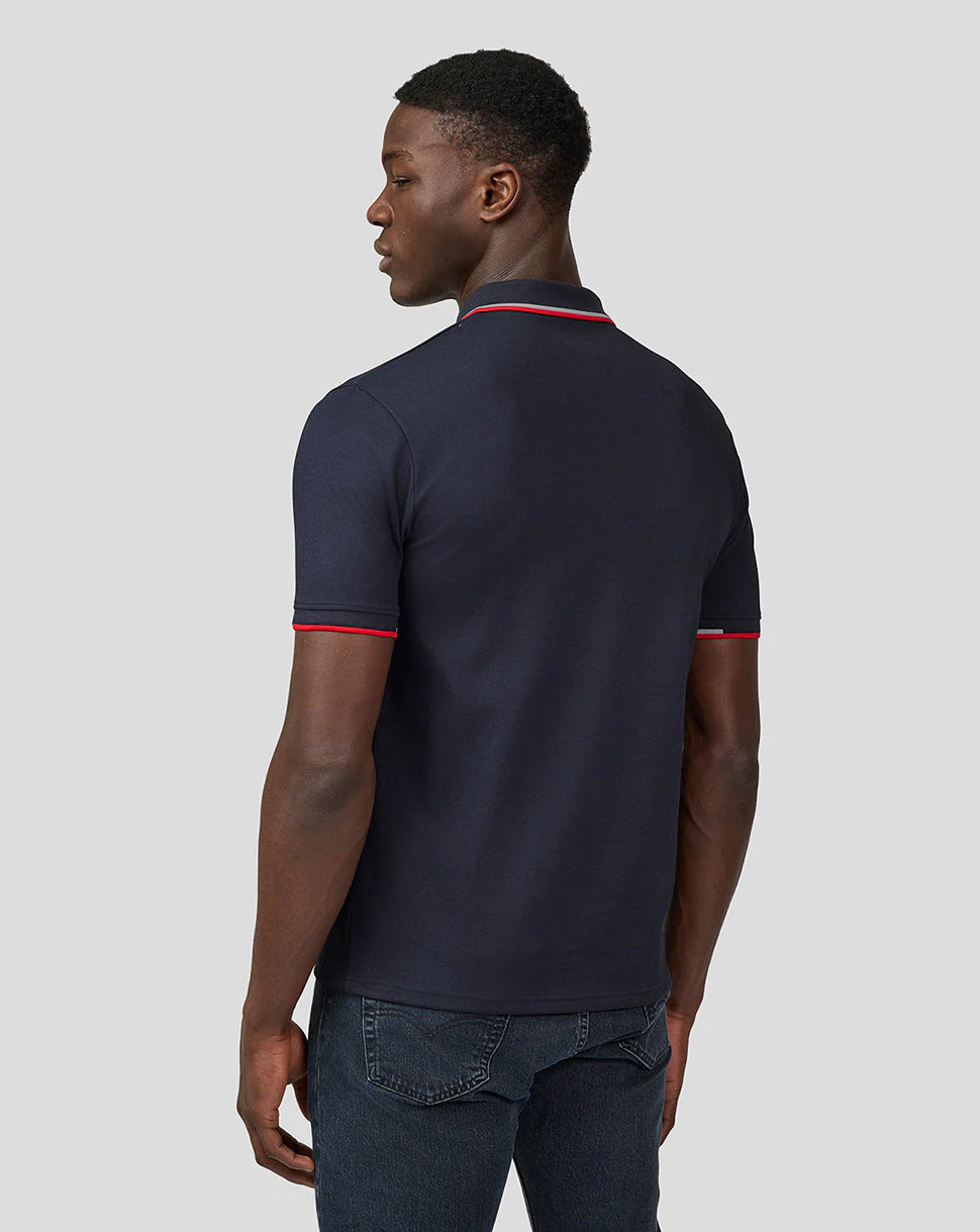 Oracle Red Bull Racing Unisex Core Polo Shirt With Full Colour Logo - Night Sky - Image 4