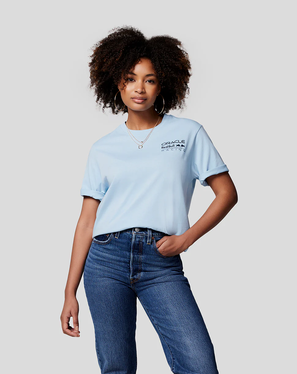 Oracle Red Bull Racing Unisex Core Tee - Dream Blue - Image 2