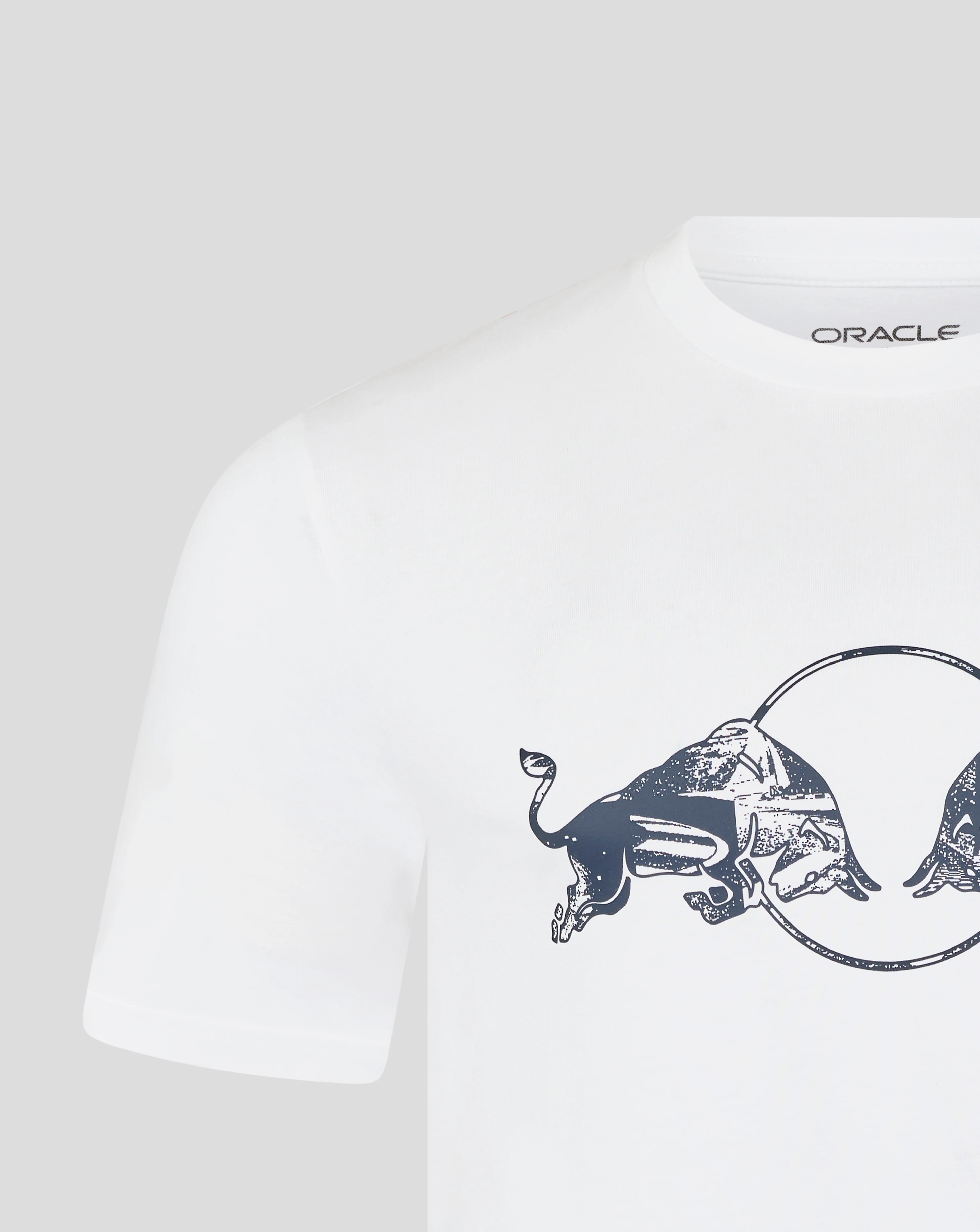 Oracle Red Bull Racing Unisex Graphic Bull T-Shirt - Brilliant White - Image 3