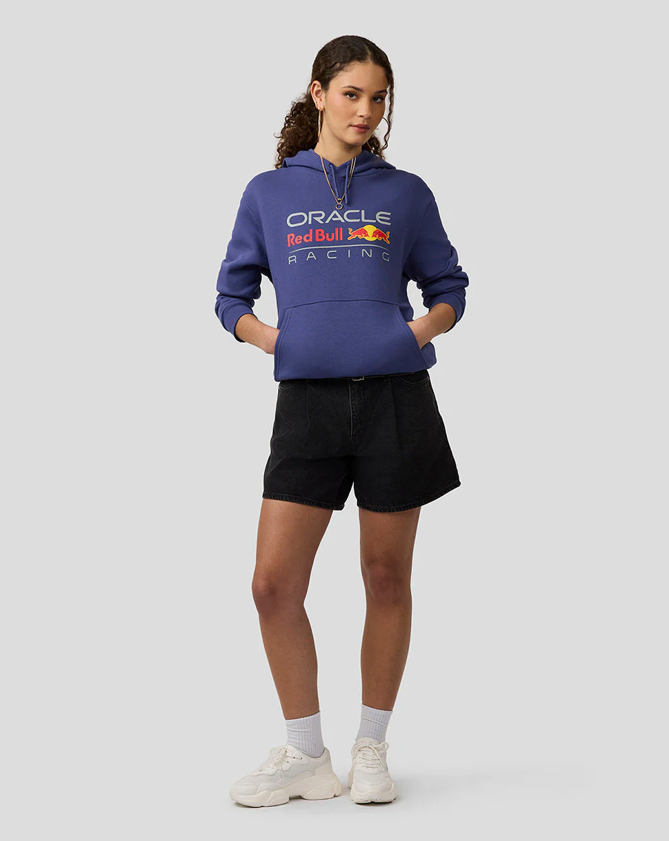 Oracle Red Bull Racing Unisex Large Front Logo Hoodie - Skipper Blue - Image 9