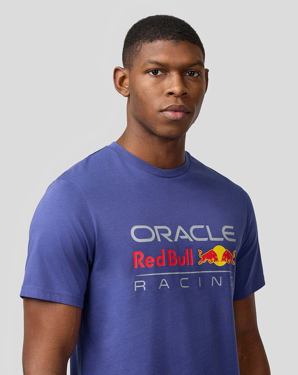 Oracle Red Bull Racing Unisex Large Front Logo T-Shirt - Skipper Blue - Image 7