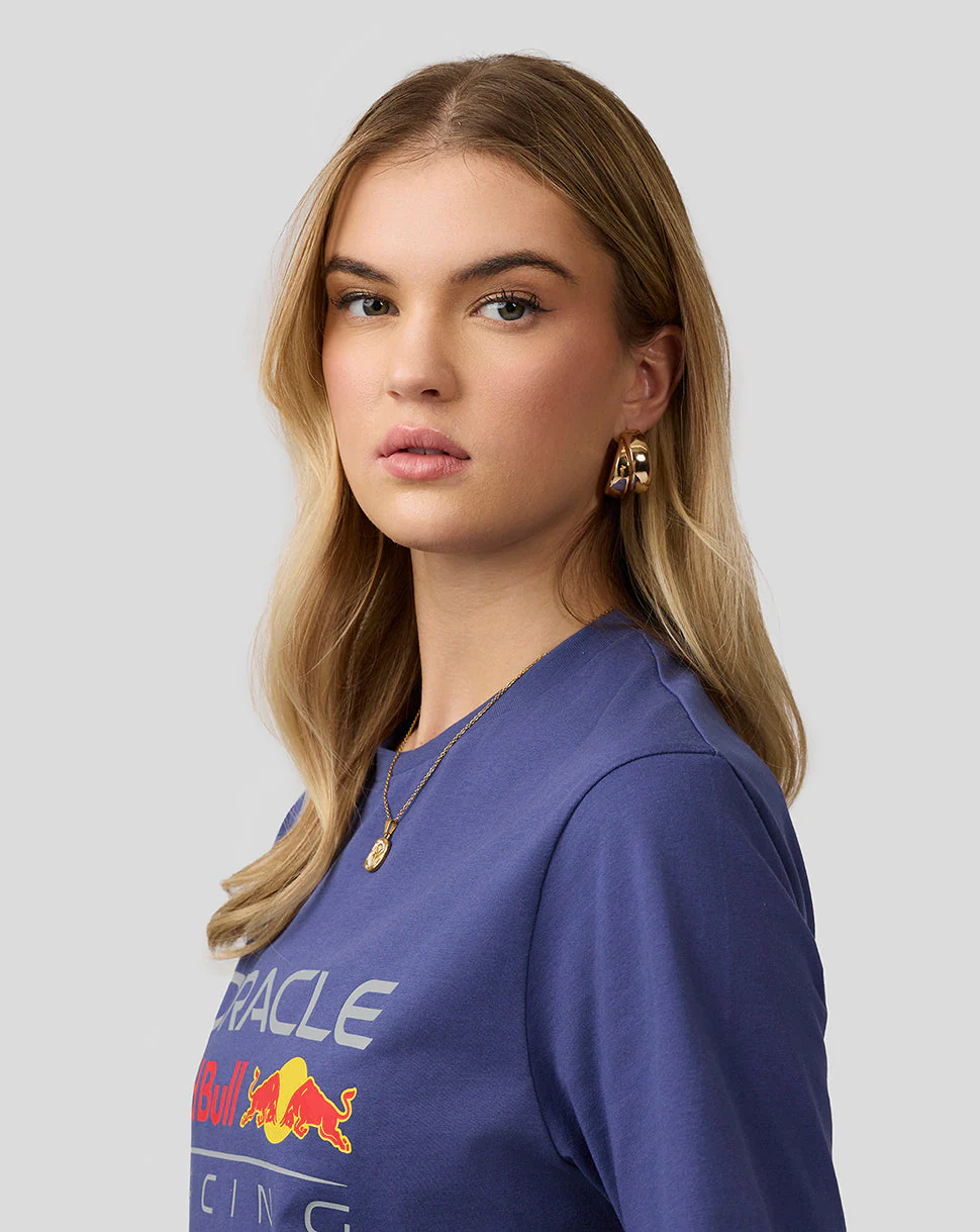 Oracle Red Bull Racing Unisex Large Front Logo T-Shirt - Skipper Blue - Image 8