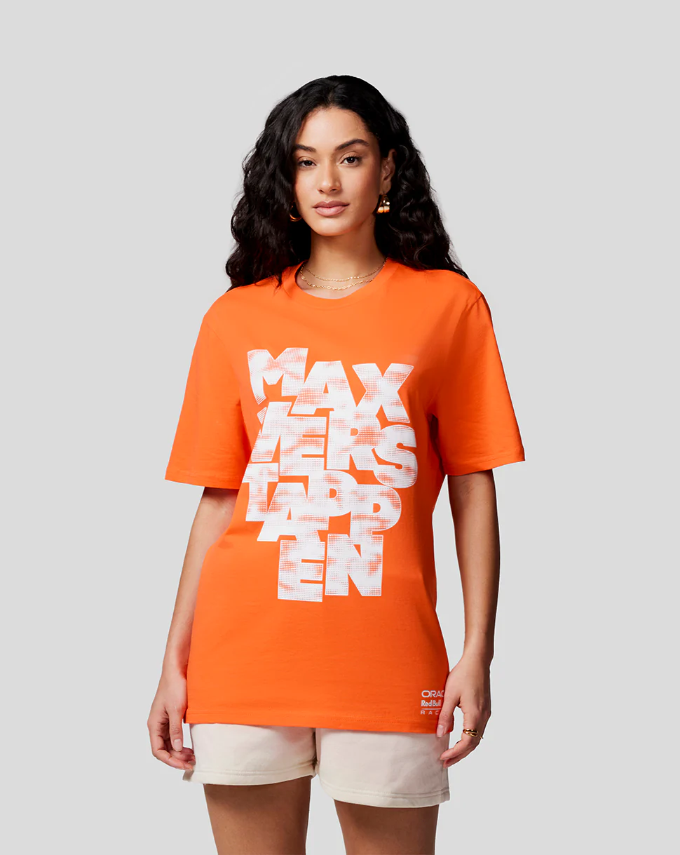 Oracle Red Bull Racing Unisex Max Expression Tee - Exotic Orange - Image 2