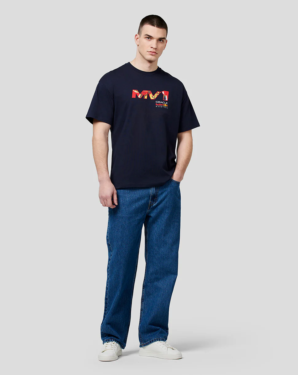Oracle Red Bull Racing Unisex Max Pop Art Oversized Tee - Night Sky - Image 7