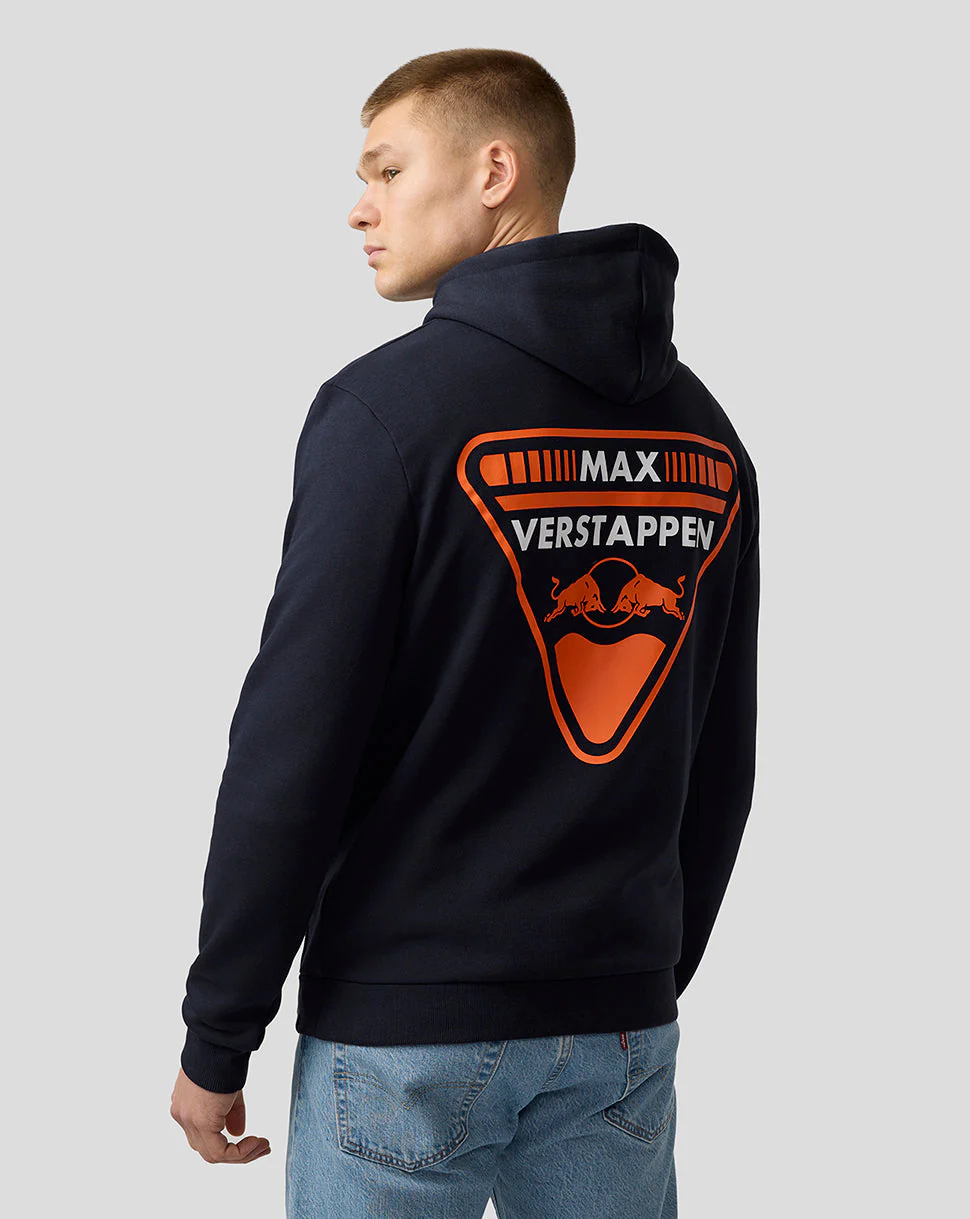 Oracle Red Bull Racing Unisex Max Verstappen Crest Pullover Hoodie - Night Sky - Image 2
