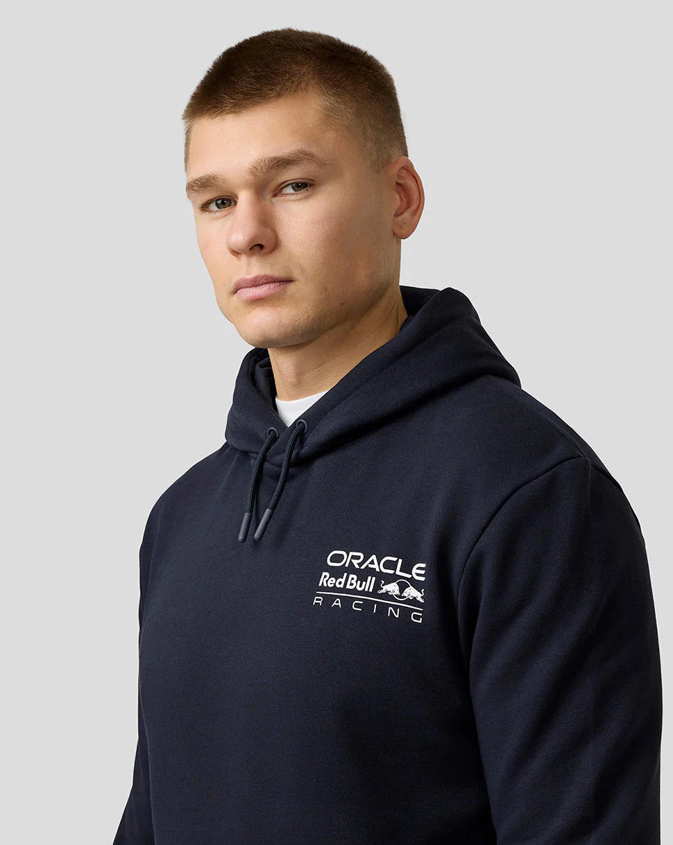 Oracle Red Bull Racing Unisex Max Verstappen Crest Pullover Hoodie - Night Sky - Image 3