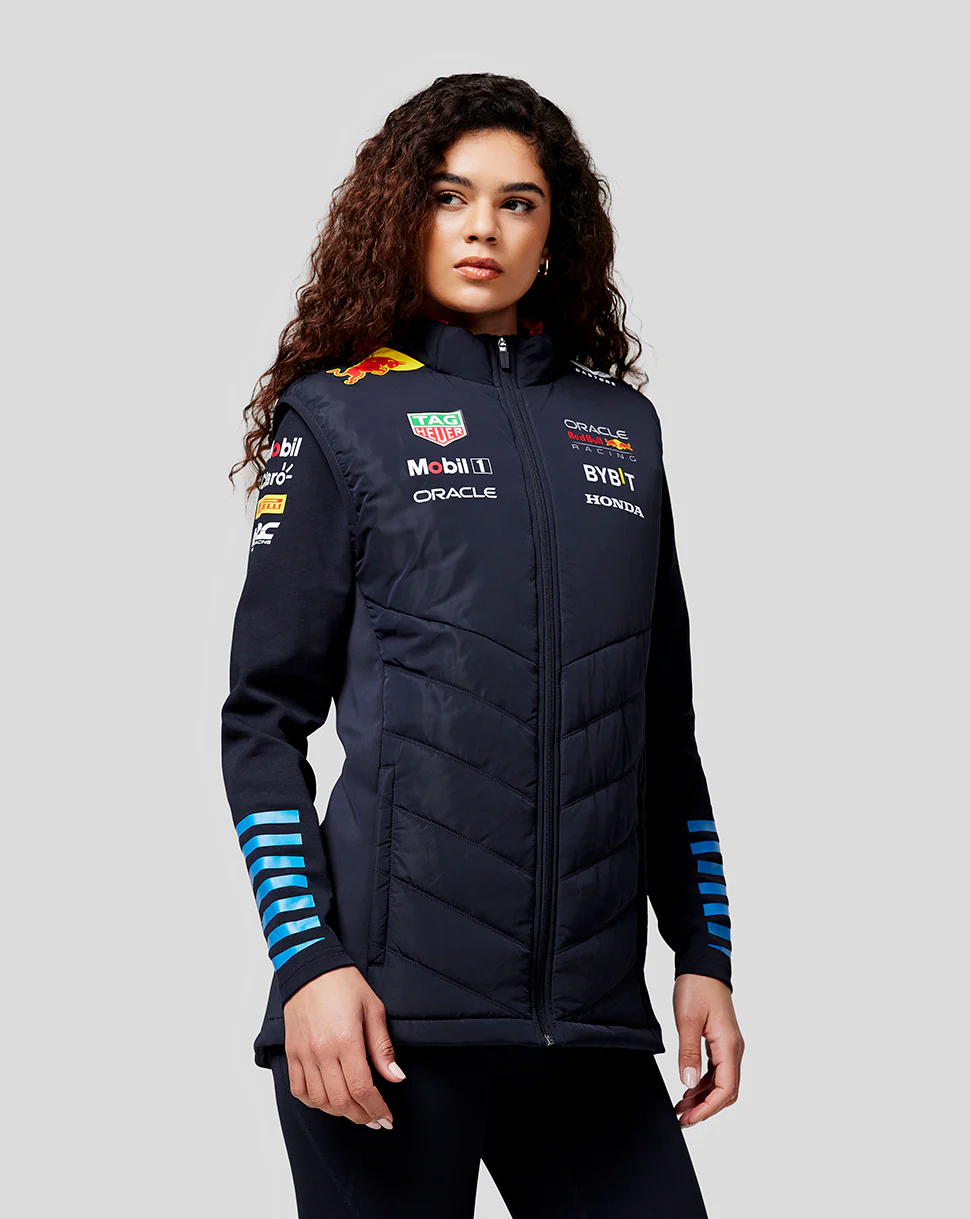 Oracle Red Bull Racing Unisex Official Teamline Hybrid Gilet - Night Sky - Image 2