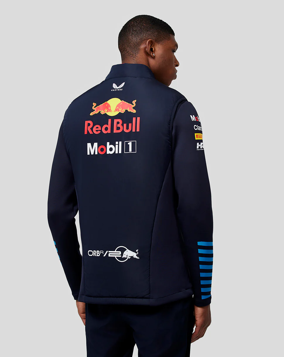 Oracle Red Bull Racing Unisex Official Teamline Hybrid Gilet - Night Sky - Image 3