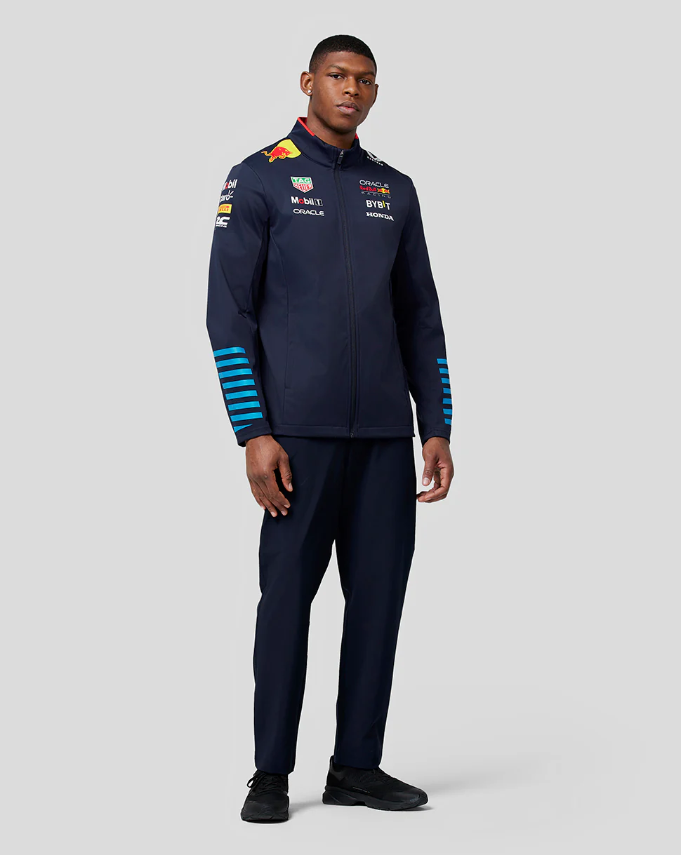 Oracle Red Bull Racing Unisex Official Teamline Soft Shell Jacket - Night Sky - Image 3