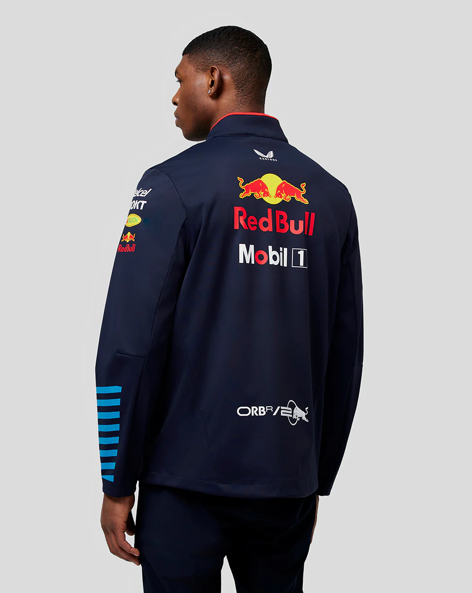 Oracle Red Bull Racing Unisex Official Teamline Soft Shell Jacket - Night Sky - Image 4