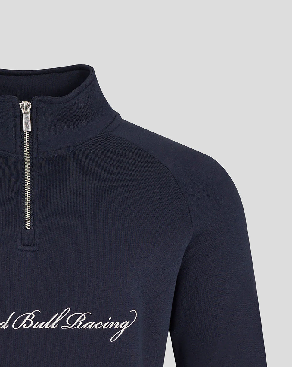 Oracle Red Bull Racing Unisex Script Quarter Zip - Night Sky - Image 3