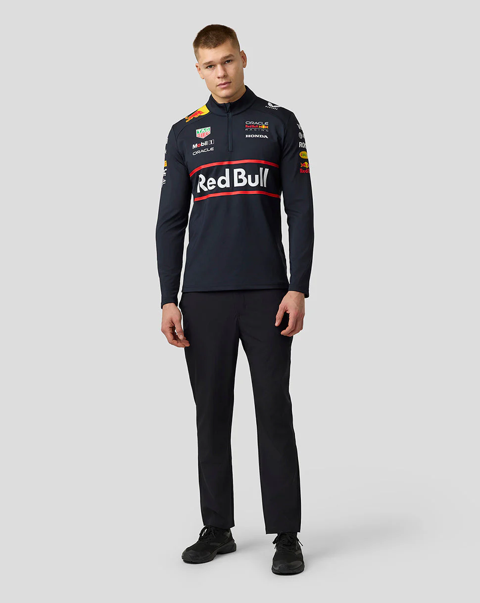 Oracle Red Bull Racing Unisex Teamline 1/4 Zip Midlayer - Night Sky - Image 5