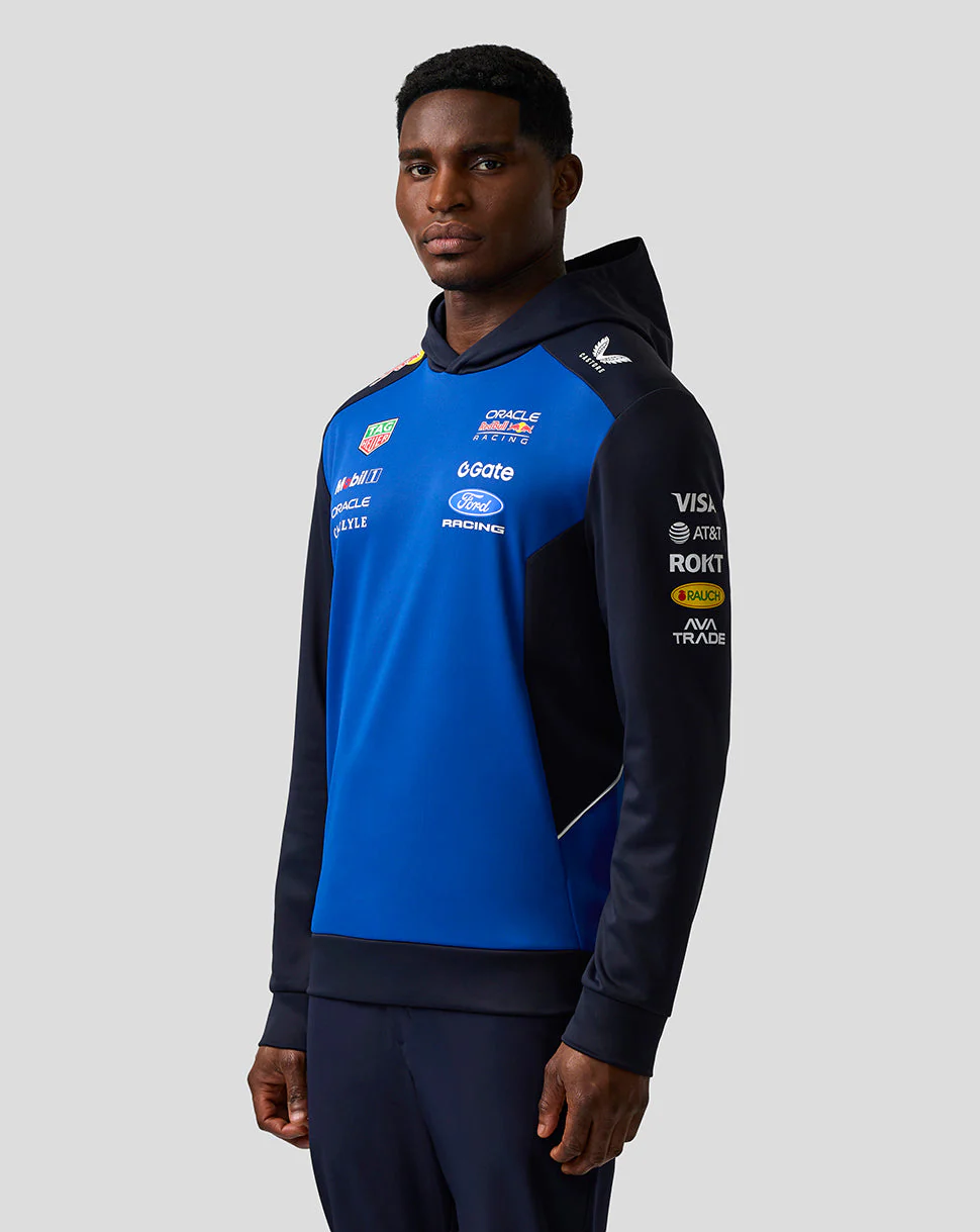 Oracle Red Bull Racing Unisex Teamline Overhead Hoodie - Night Sky / Surf The Web