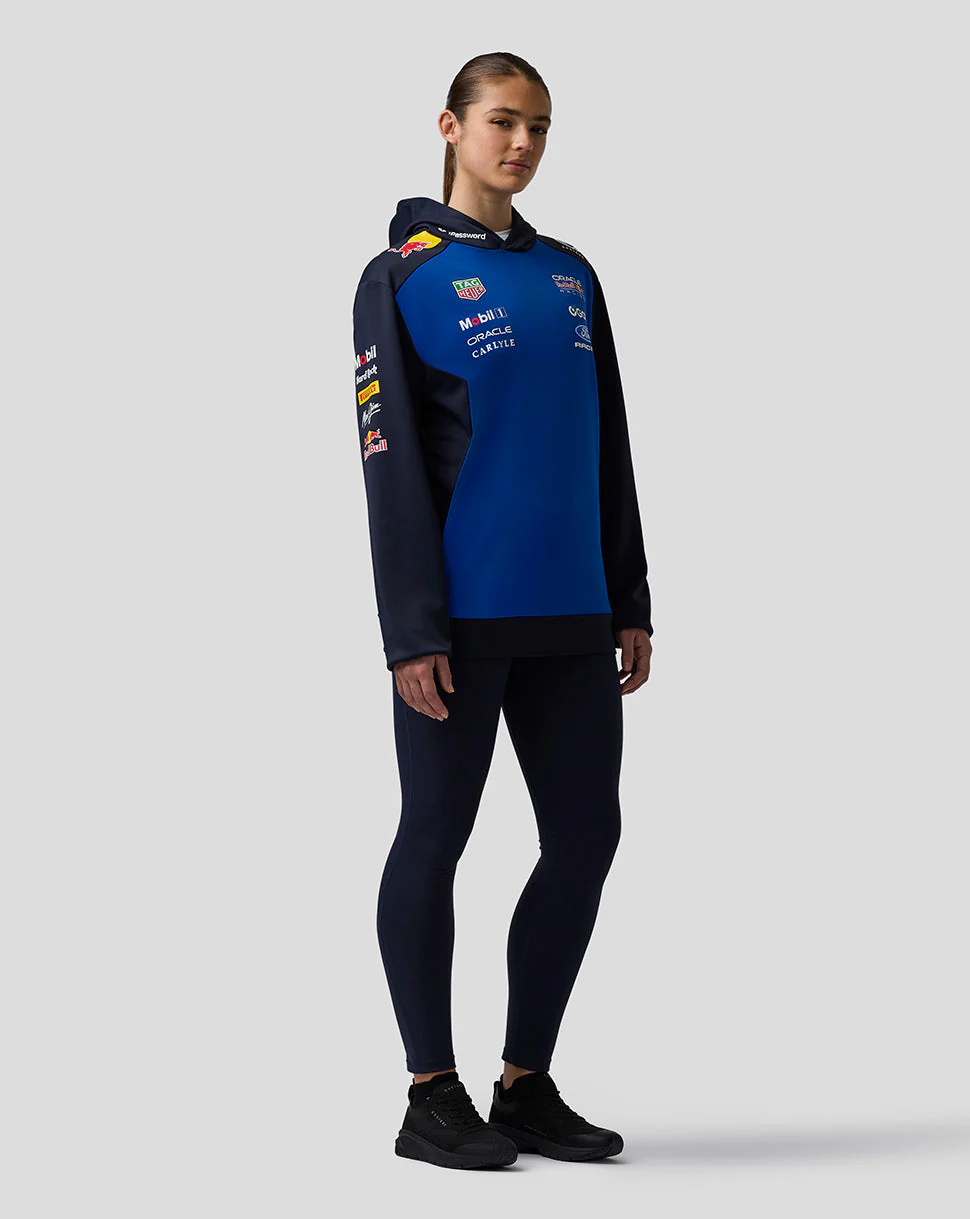 Oracle Red Bull Racing Unisex Teamline Overhead Hoodie - Night Sky / Surf The Web - Image 2