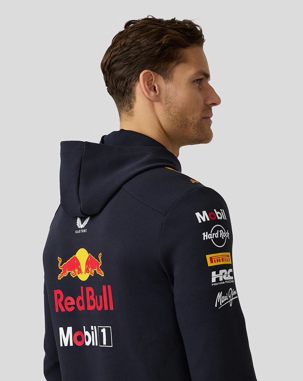 Oracle Red Bull Racing Unisex Teamline Pullover Hoodie - Night Sky - Image 4