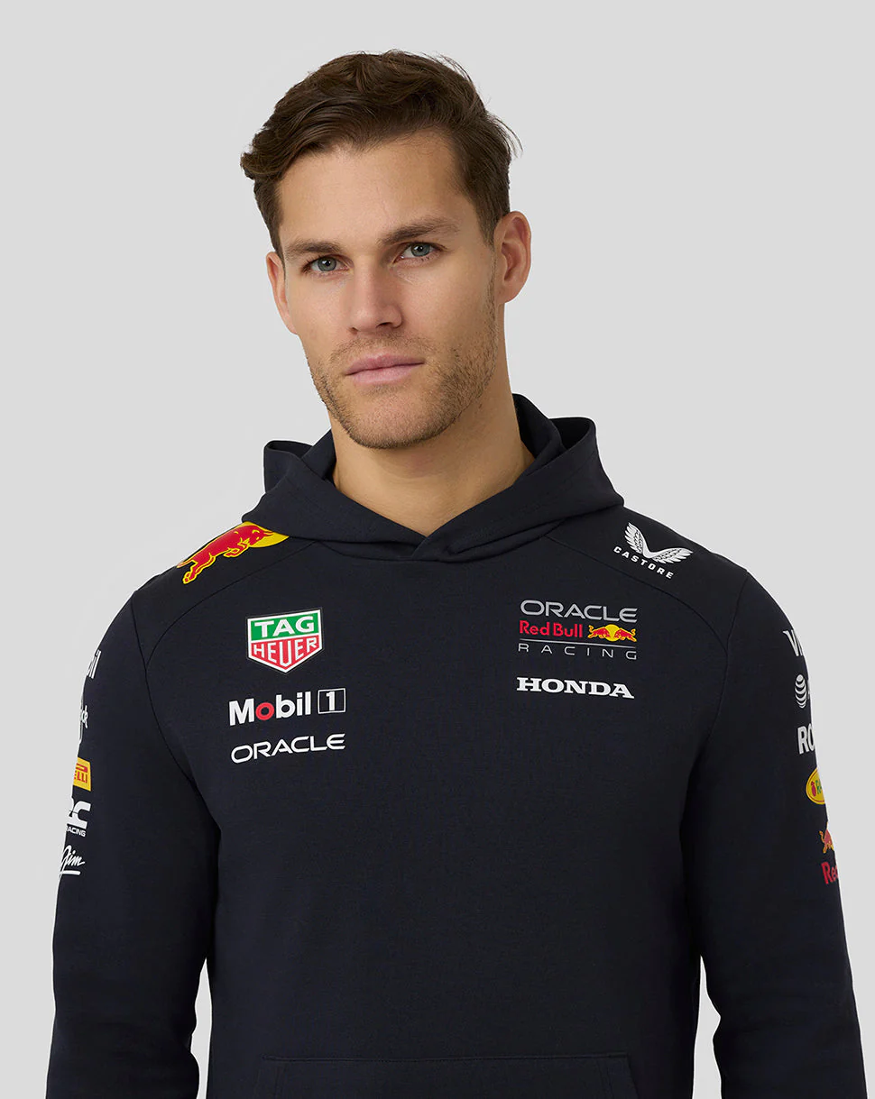 Oracle Red Bull Racing Unisex Teamline Pullover Hoodie - Night Sky - Image 5