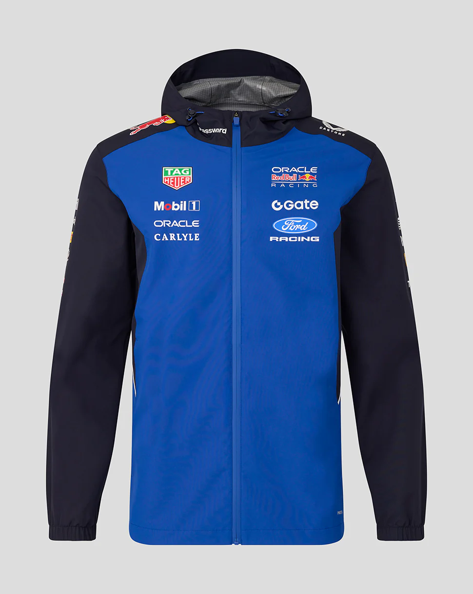 Oracle Red Bull Racing Unisex Teamline Water Resistant Jacket - Night Sky / Surf The Web - Image 14