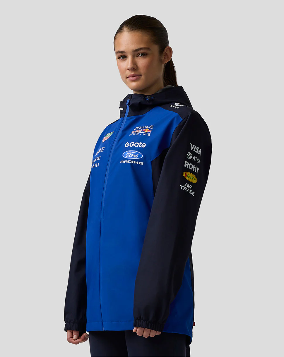 Oracle Red Bull Racing Unisex Teamline Water Resistant Jacket - Night Sky / Surf The Web - Image 2