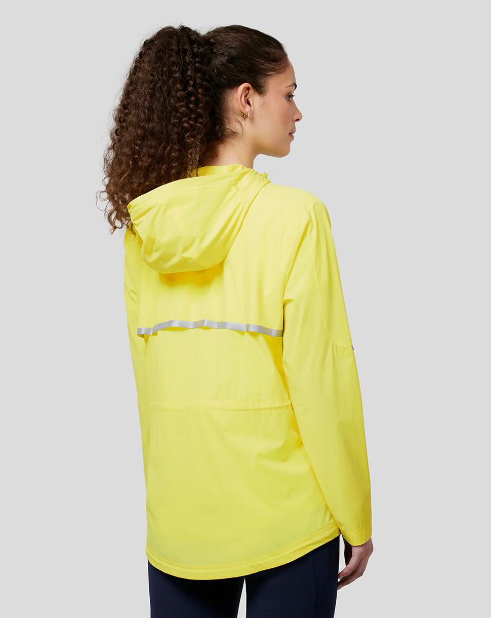 Oracle Red Bull Racing Womens Active Dual Brand Wind Breaker - Safety Yellow - Image 2