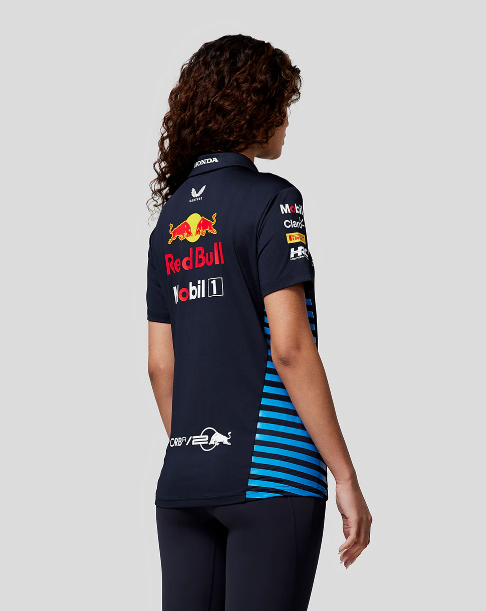 Oracle Red Bull Racing Women's Official Teamline Short Sleeve Polo Shirt - Night Sky - Image 2