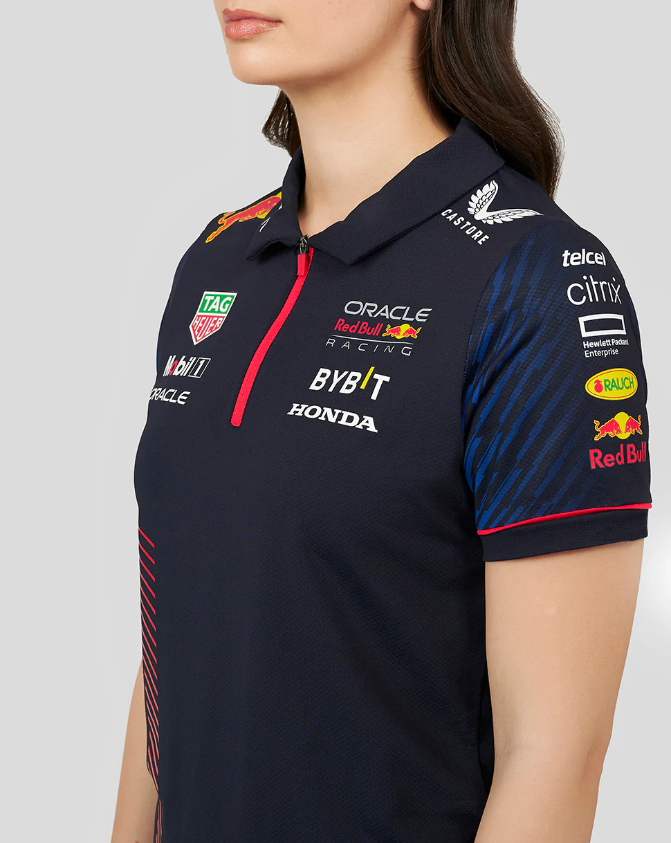 Oracle Red Bull Racing Womens ss Polo Shirt - Night Sky - Image 3