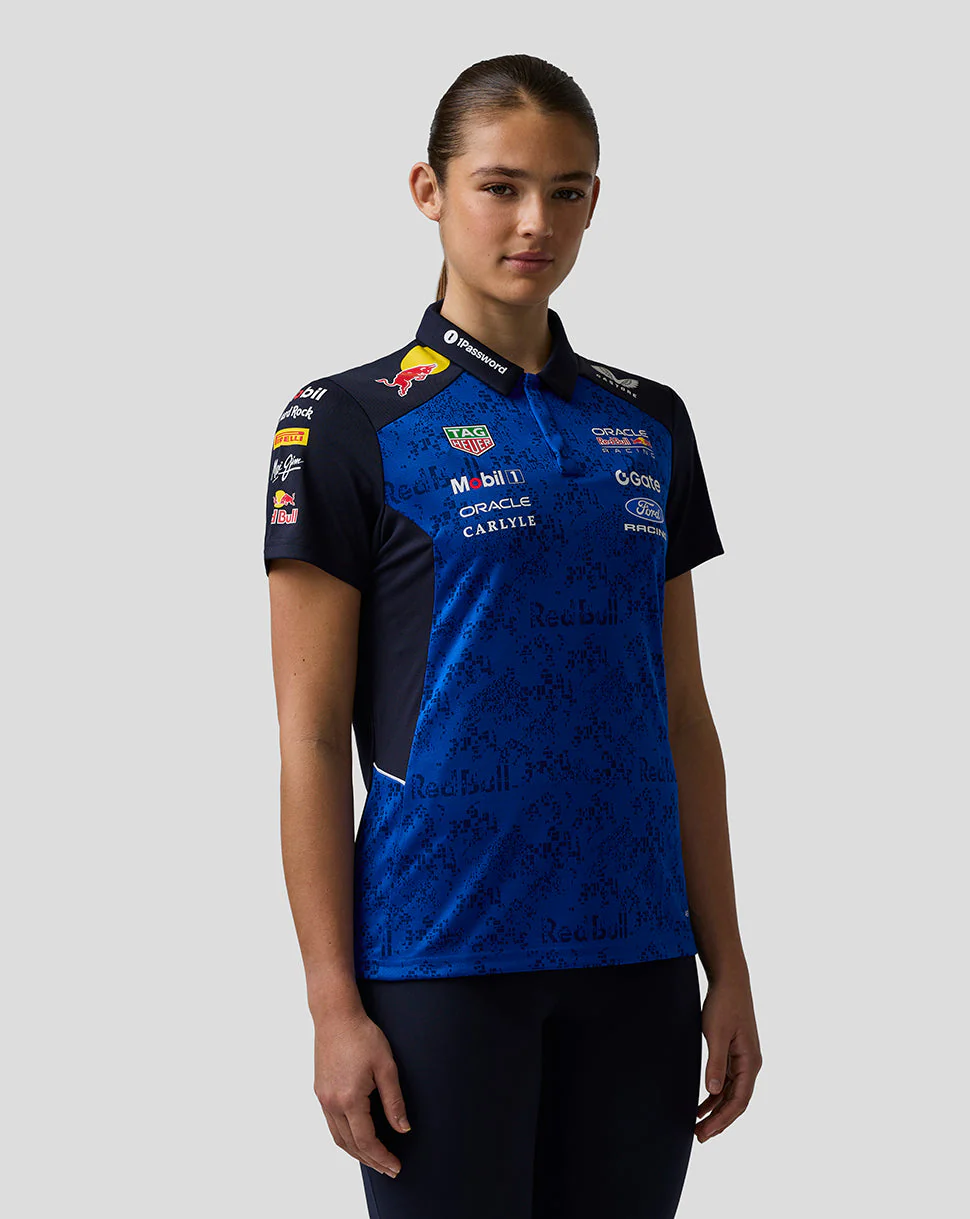 Oracle Red Bull Racing Women's Teamline Polo Shirt - Night Sky / Surf The Web - Image 5