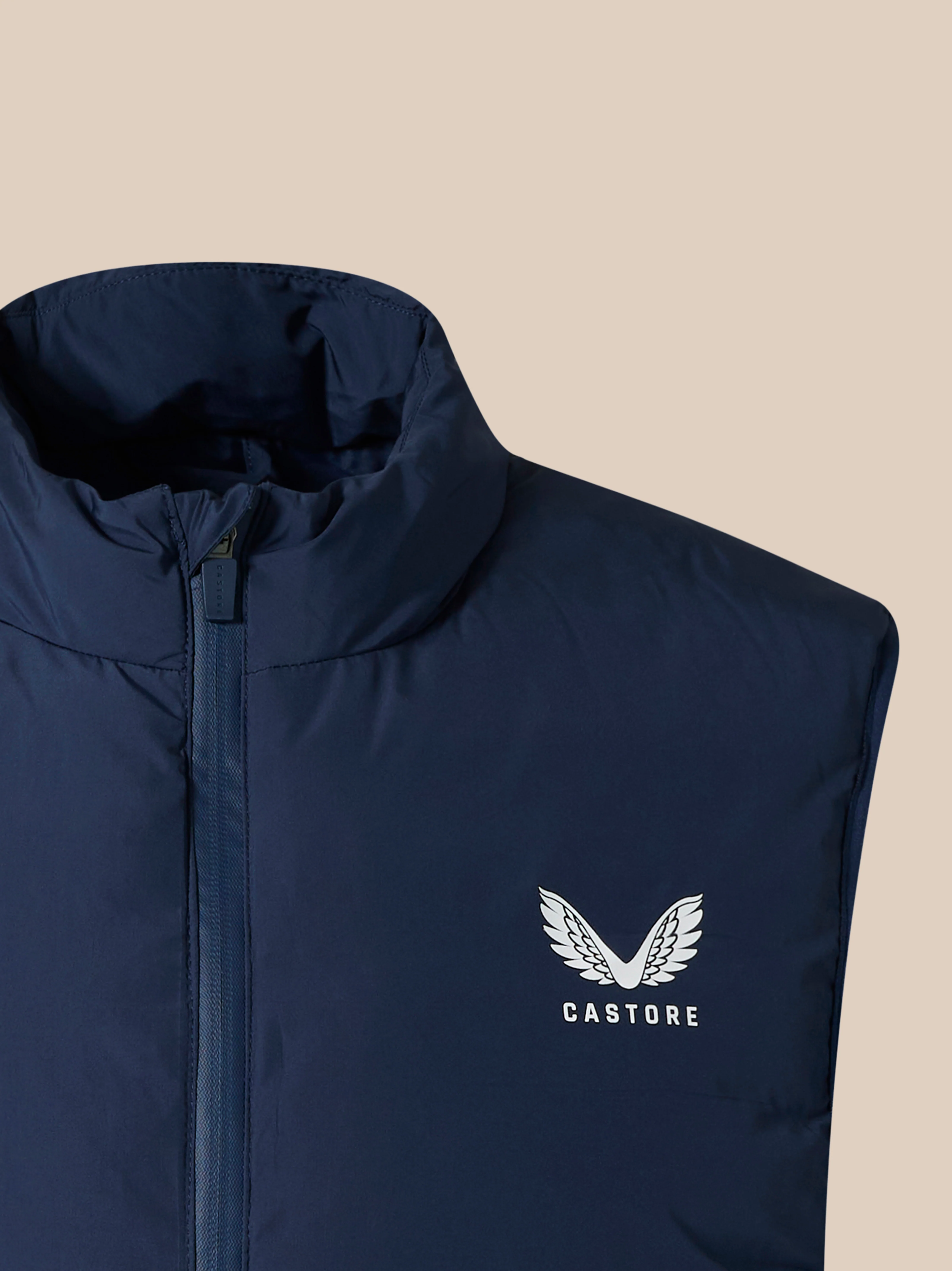 Padded Unisex Gilet - Navy - Image 5
