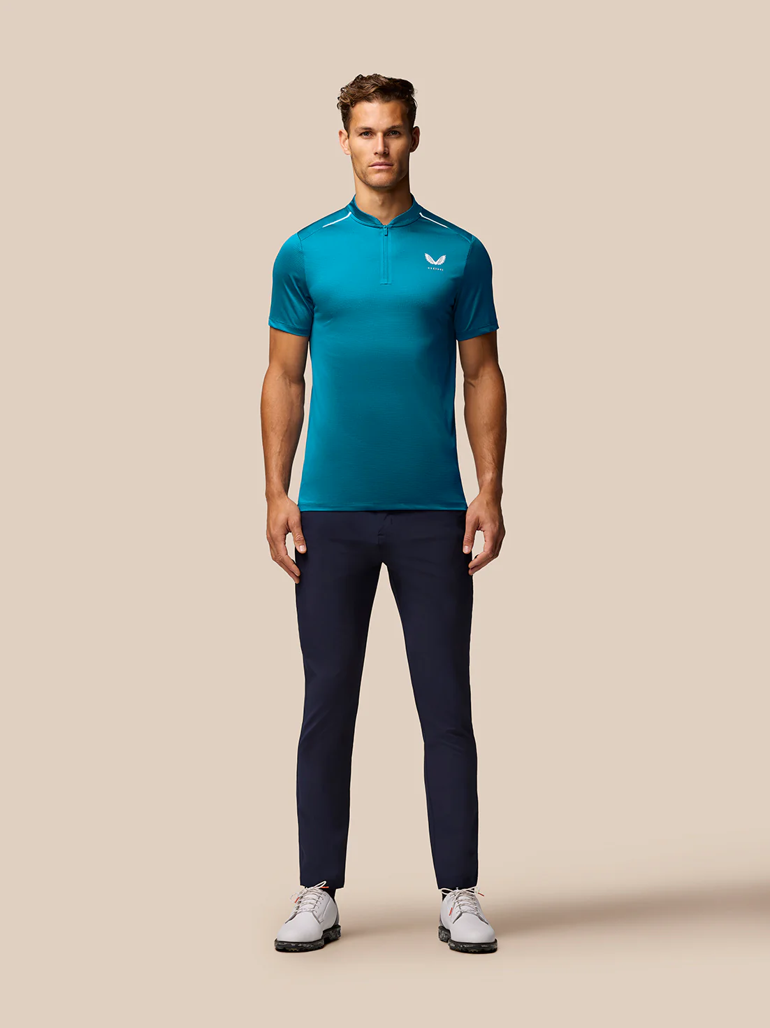 Pinnacle Golf Varsity Polo - Dark Green - Image 3