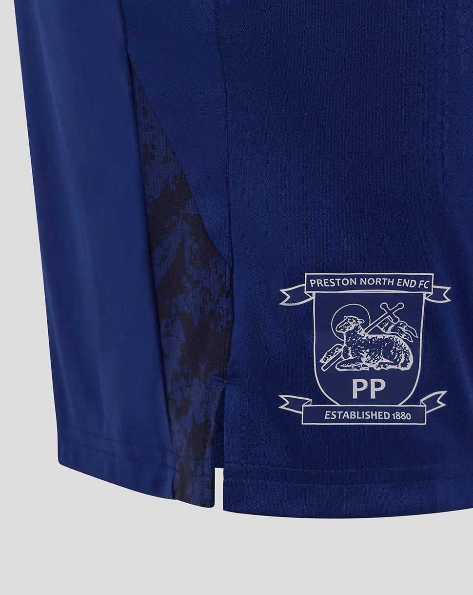 Preston Junior 25/26 Training Knit Shorts with Pockets - Blue - Image 3