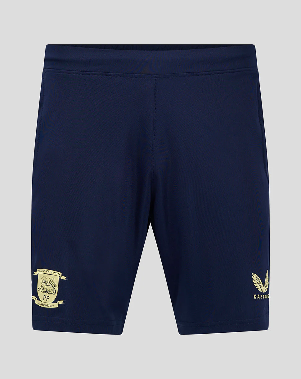 Preston Women's 24/25 Training Shorts With Pockets - Navy