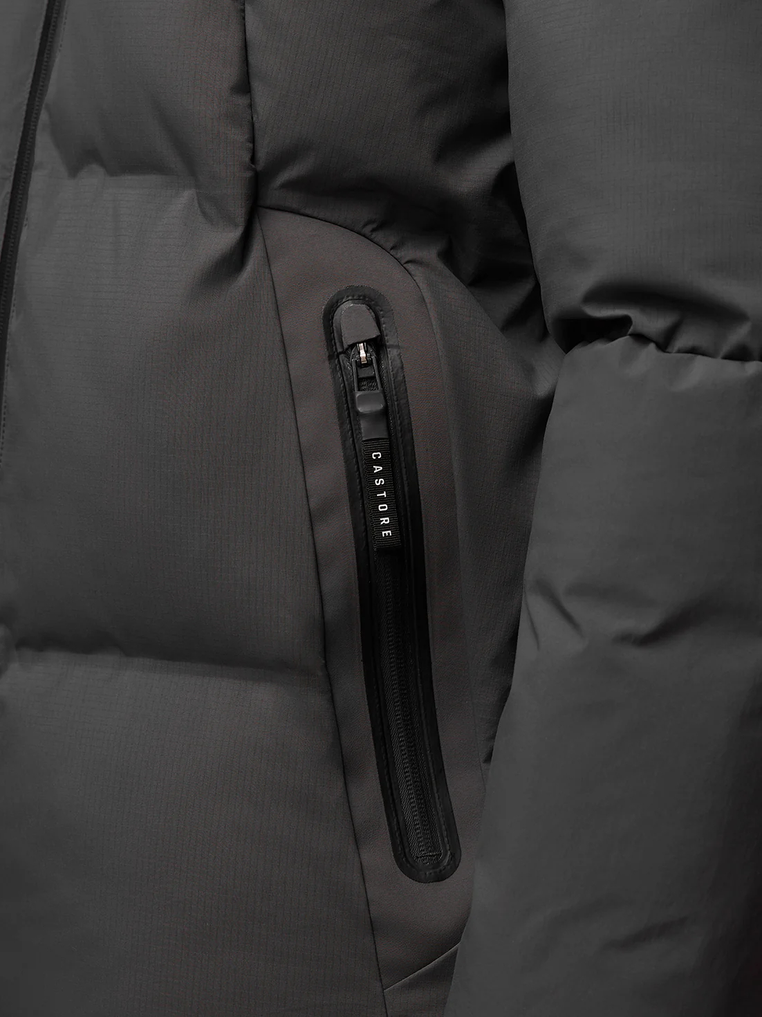 Puffer Jacket - Charcoal - Image 3