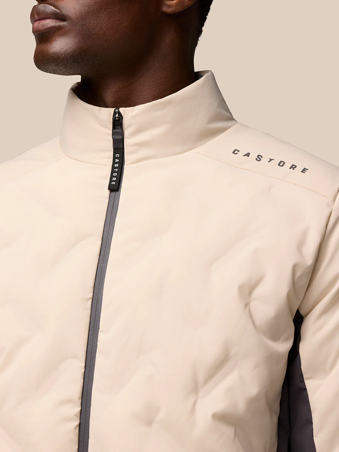 Padded Jacket - Beige - Image 3