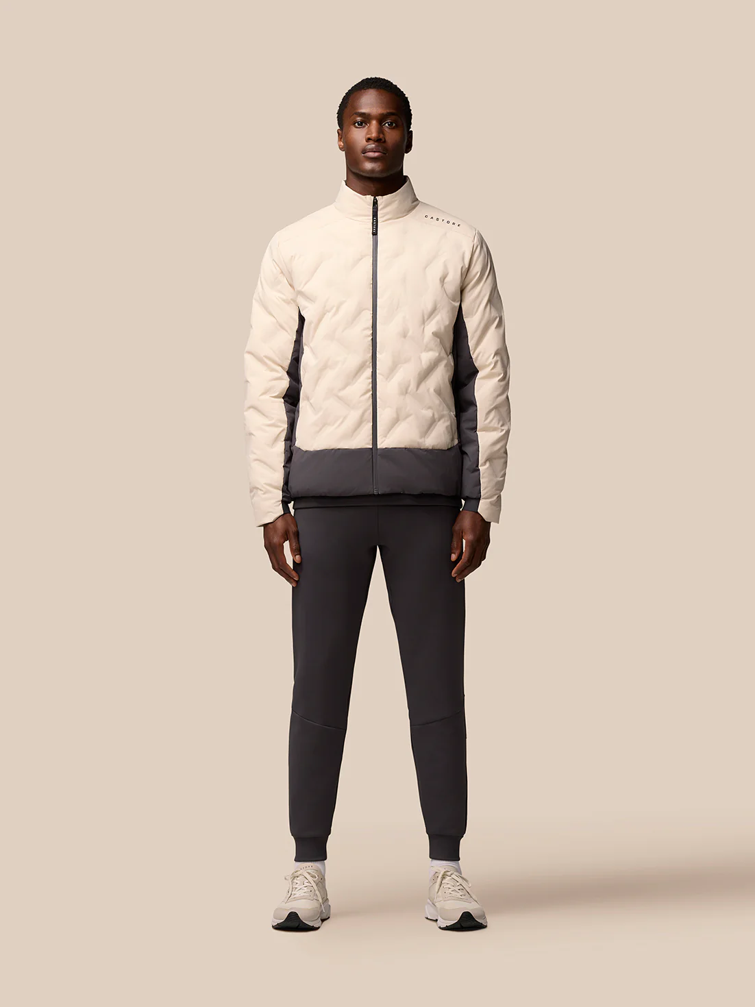 Padded Jacket - Beige - Image 4