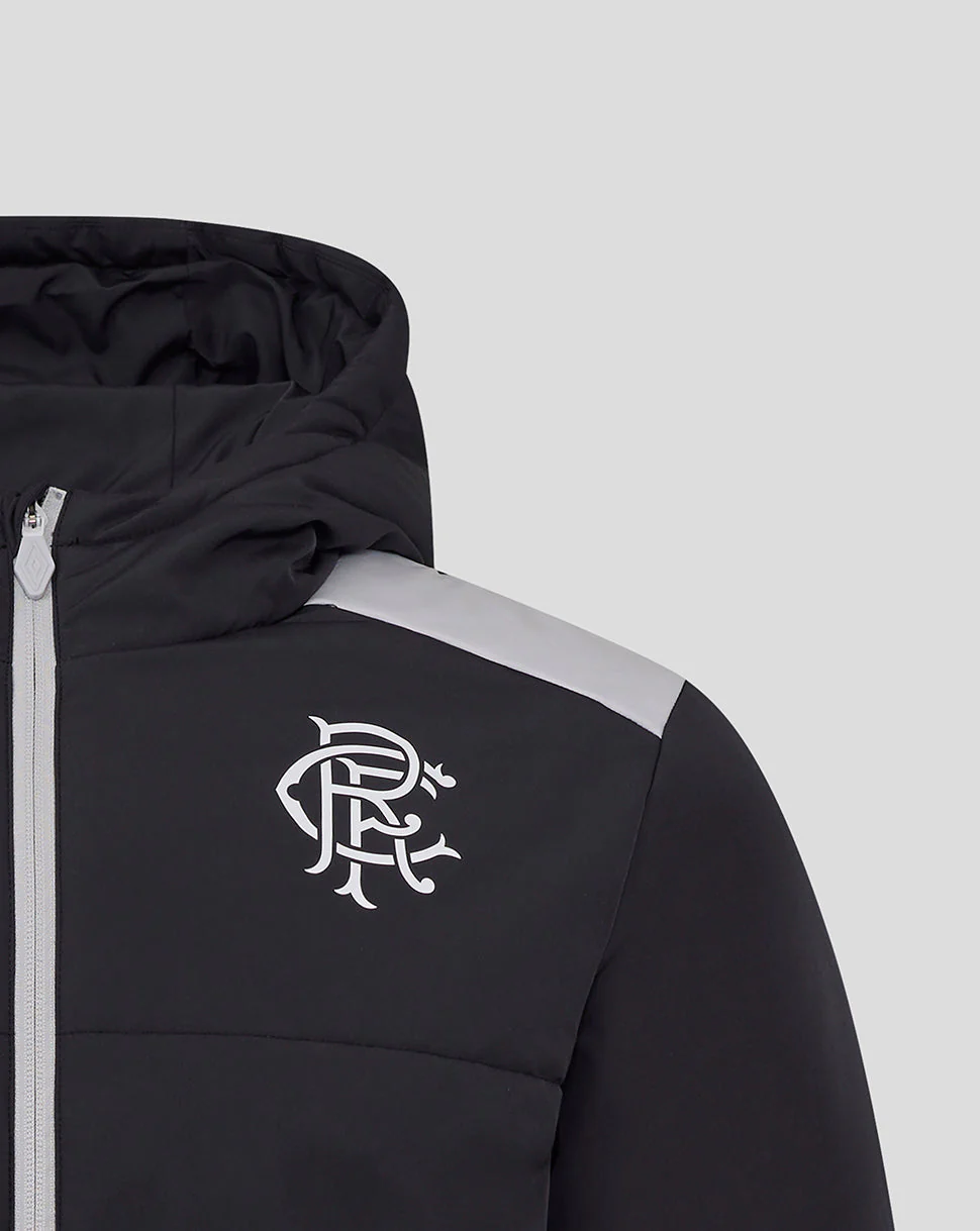 Rangers Unisex 25/26 Coaches Training Padded Jacket - Caviar - Image 2