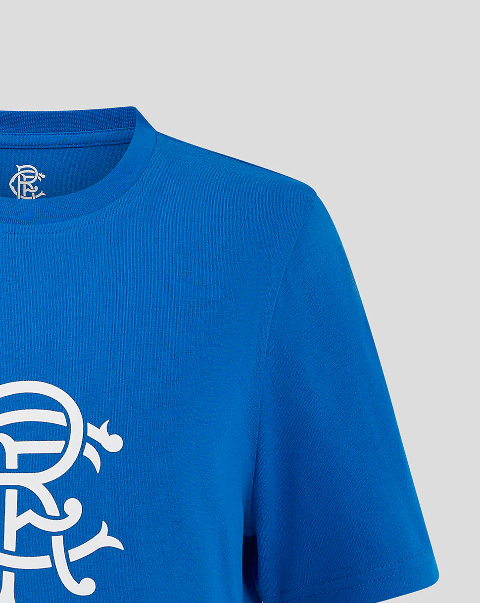 Rangers Junior Core Crest T-Shirt - Blue - Image 3