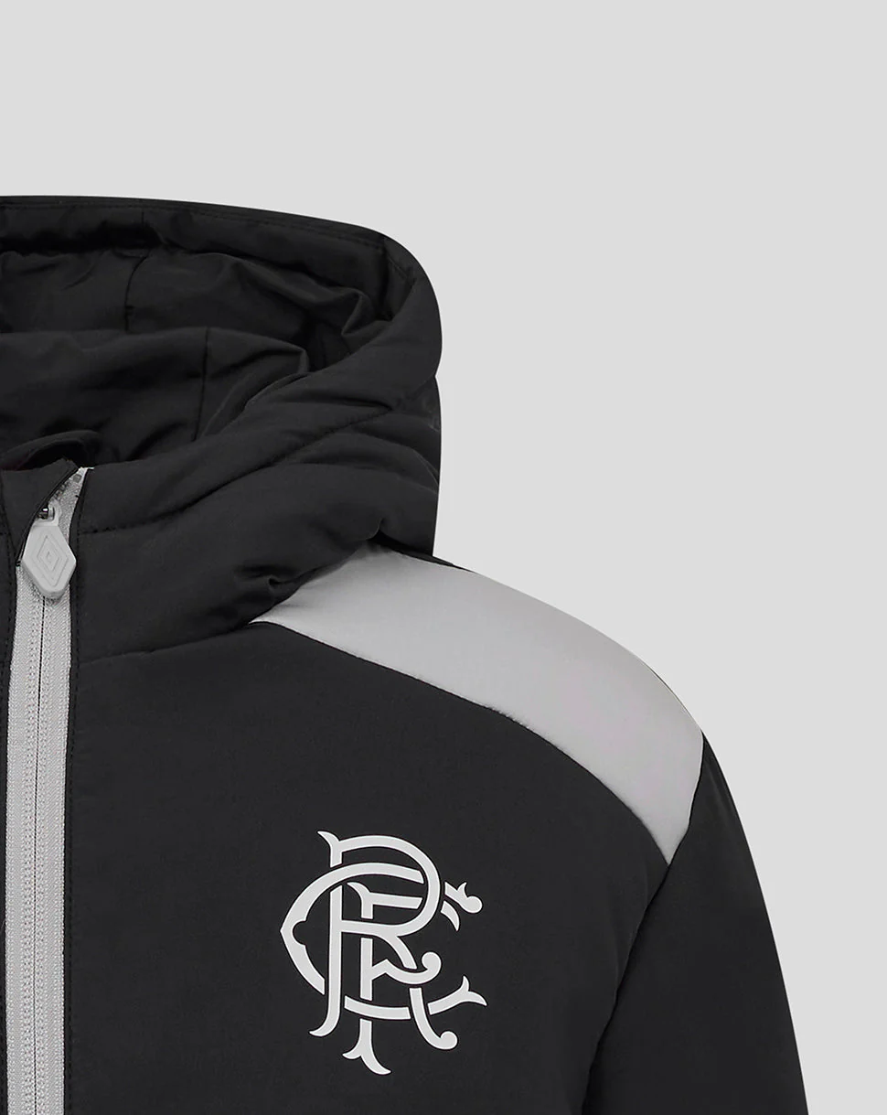 Rangers Junior 25/26 Pro Training Padded Jacket - Caviar - Image 2