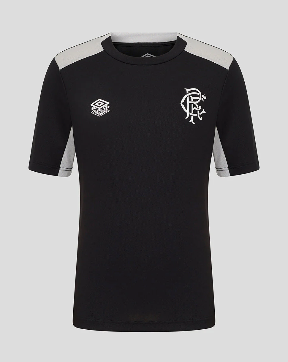 Rangers Junior 25/26 Coaches Training Short Sleeve Tee - Caviar