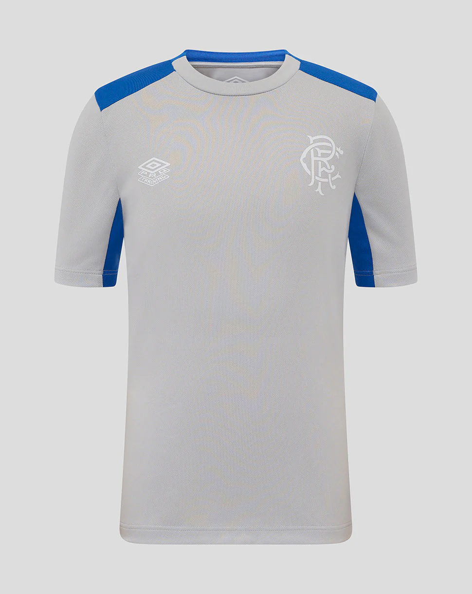 Rangers Junior 25/26 Players Training Short Sleeve Tee - Microchip