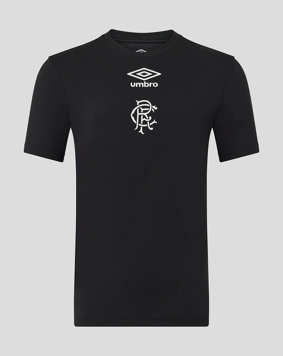 Rangers Junior's 25/26 Presentation Logo Tee - Caviar