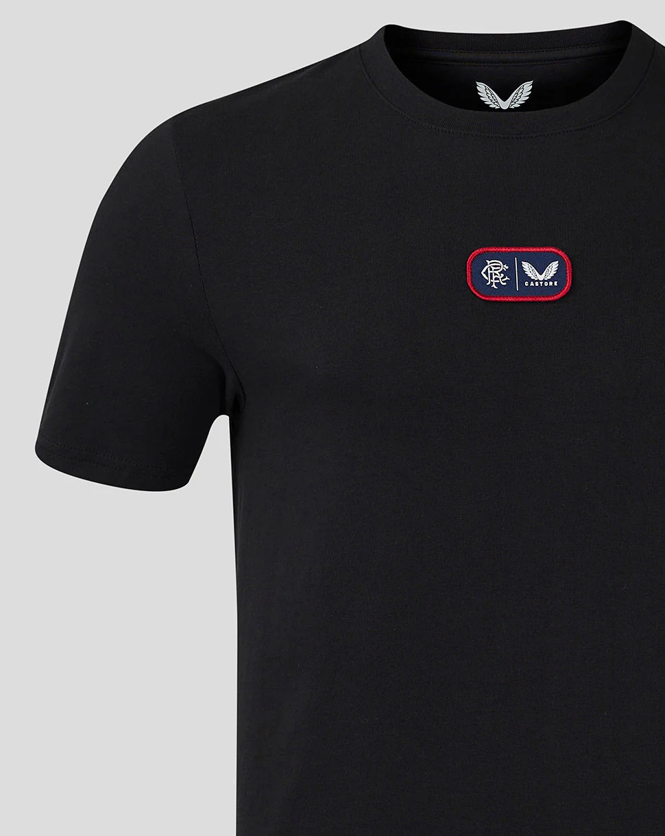 Rangers Men's 24/25 Cotton T-Shirt - Black - Image 3