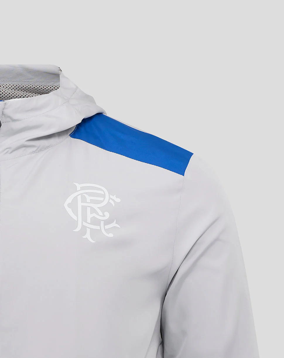 Rangers Men's 25/26 Players Training Hood Shower Jacket - Microchip - Image 2