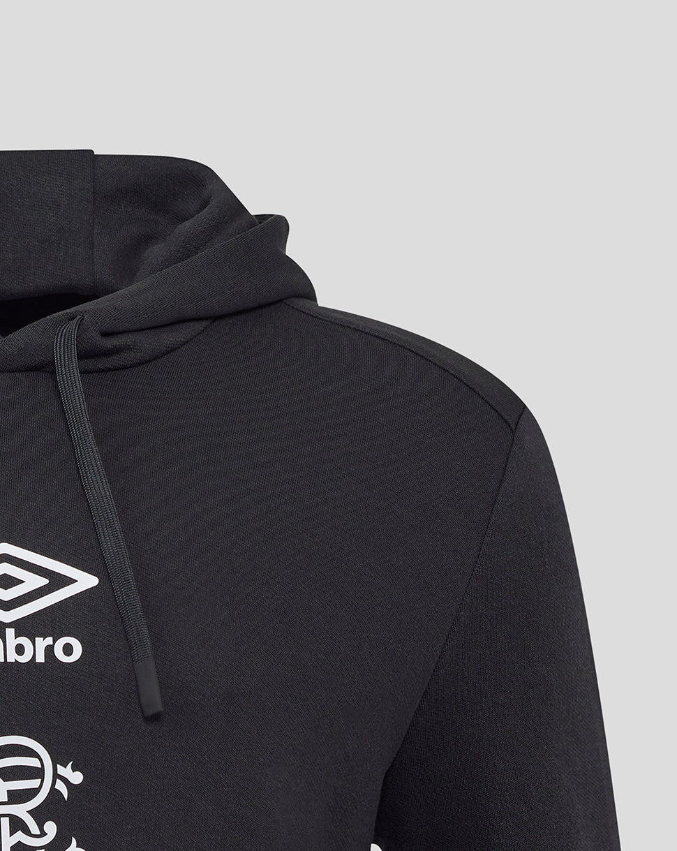 Rangers Men's 25/26 Presentation Logo Hoodie - Caviar - Image 3