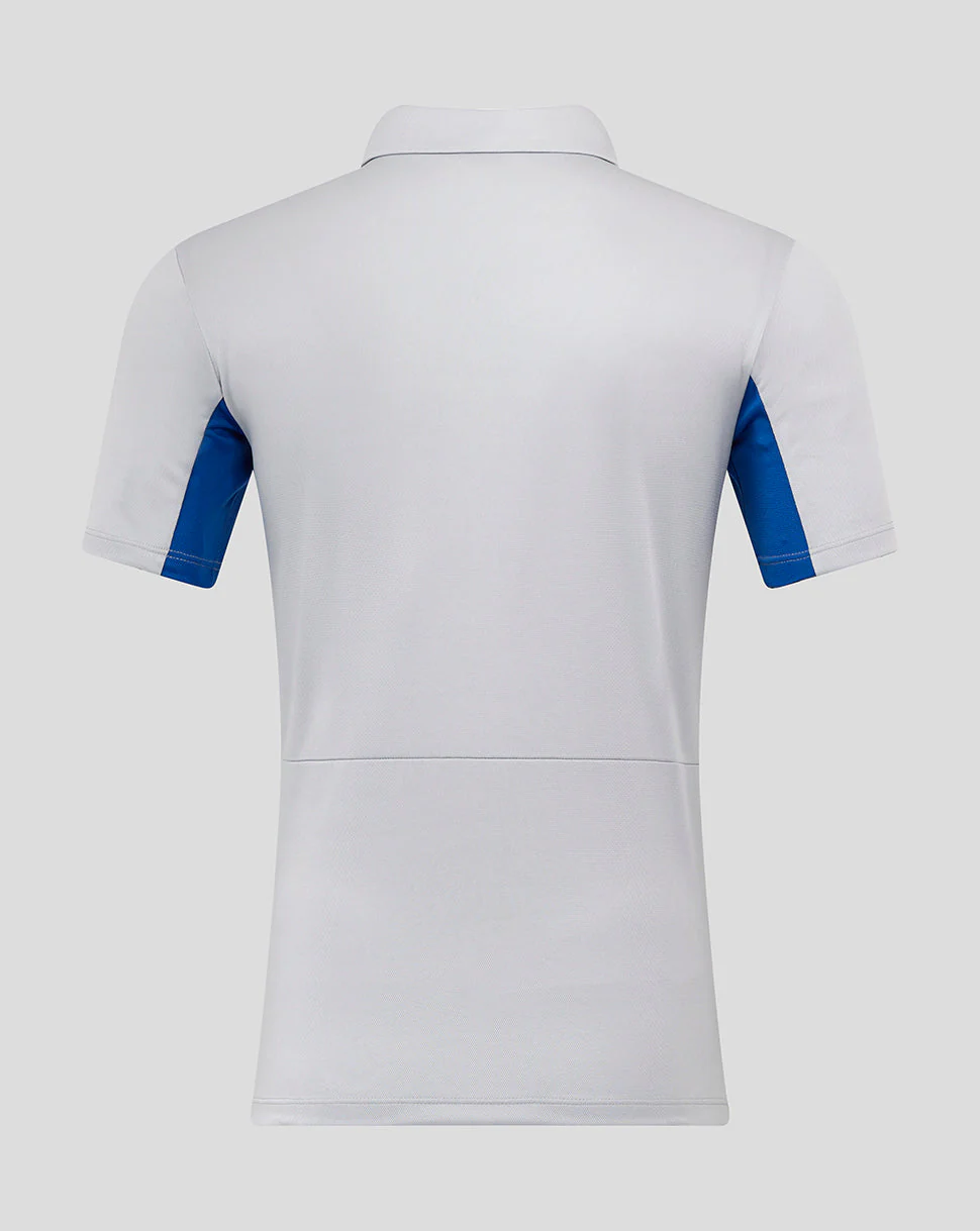 Rangers Men's 25/26 Presentation Polo - Microchip/Blue - Image 4