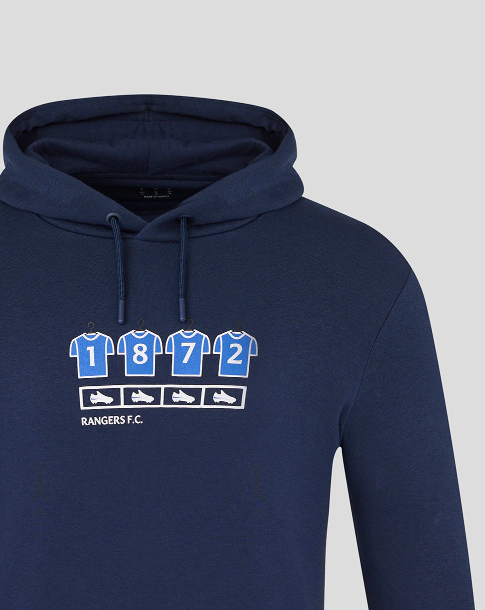 Rangers Unisex 25/26 Changing Room Hoodie - Black Iris - Image 2