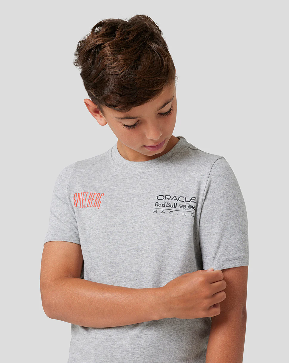 Red Bull Racing Junior Spielberg Short Sleeve T-Shirt - Grey Marl - Image 10