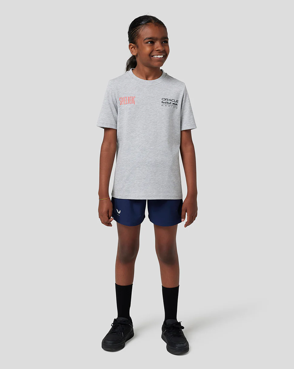 Red Bull Racing Junior Spielberg Short Sleeve T-Shirt - Grey Marl - Image 5