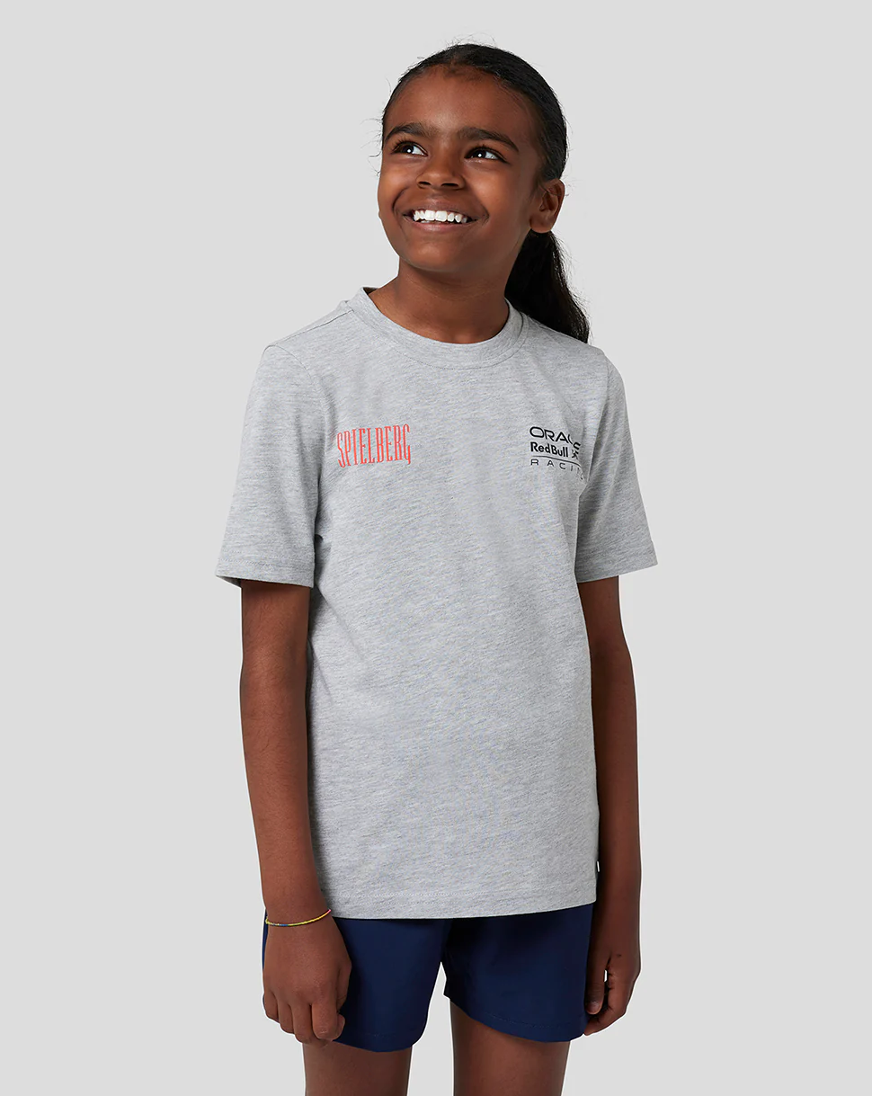 Red Bull Racing Junior Spielberg Short Sleeve T-Shirt - Grey Marl - Image 7