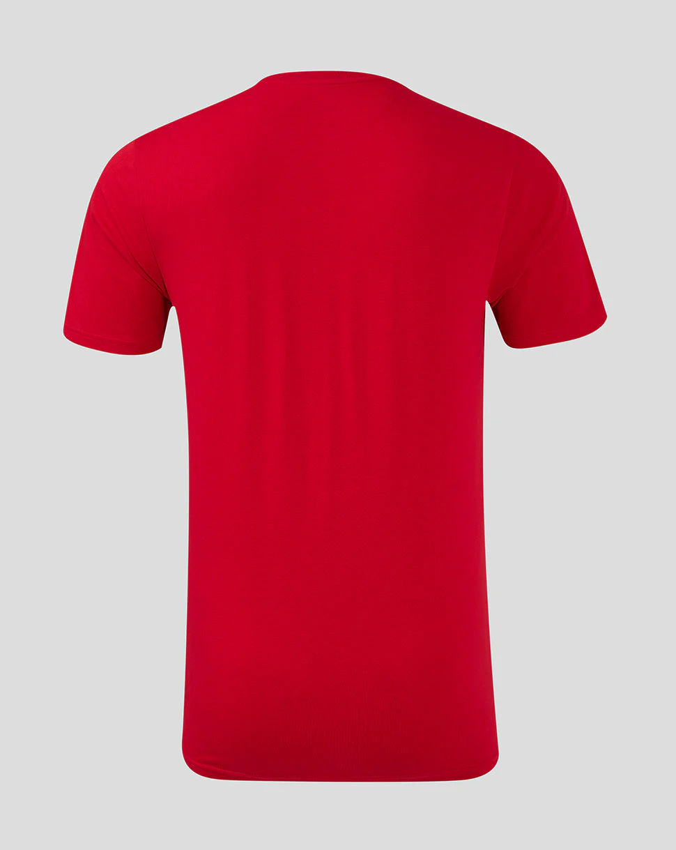 Saracens Junior 24/25 Training Logo Tee - Red - Image 4